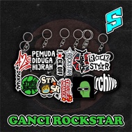 NEWEST ROCKSTAR KEYCHAIN COOL VIRAL ROCKSTAR ARCHIVE YOUTH DISTUGA HIJRAH 420 COOL NEWEST VIRAL