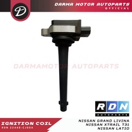 IGNITION COIL NISSAN LIVINA 1,800cc XTRAIL T31 2,000cc LATIO 1,800cc RDN AUTOPARTS 22448-CJ00A ORIGI