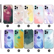 Casing Silikon Motif Daun Maple Untuk VIVO Y21 / Y20S / Y11S / Y12S /