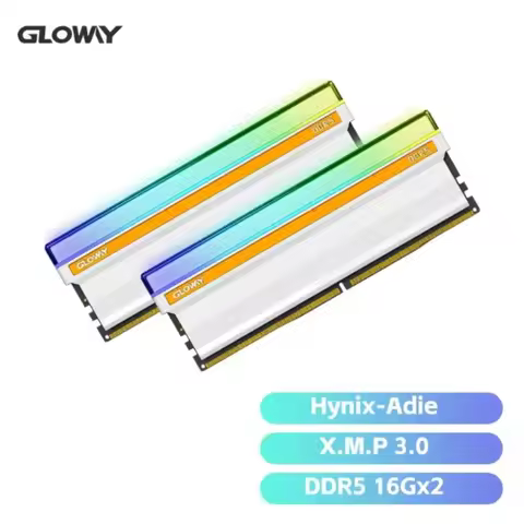 Gloway DDR5 RAM 32GBX2 16GBX2 64GB 32GB 6400MHZ Memoria DDR5 UDIMM Dual Channel RGB Memory set Compu