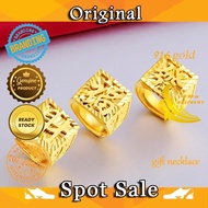 GD4 916 Gold Men's Double Ring