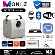 PRO Portable Smart Mini 4K Full HD Projector IOS / Android WiFi Bluetooth HDMI Projector