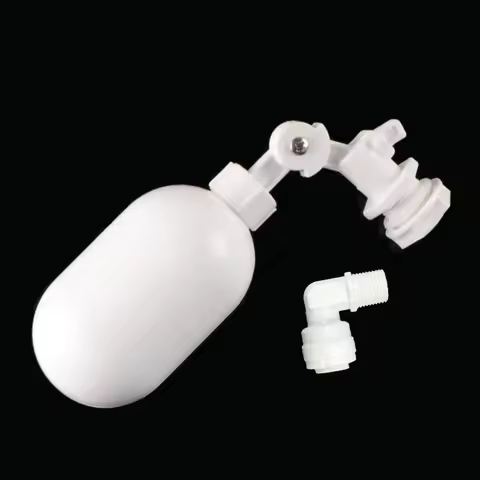 1pc Plastic Float Valve Adjustable Auto Fill Float Ball Valve Water Control Switch 1/4" Inlet For Wa