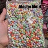manik manik susu pastel ab kilap 6mm 8mm 10mm bahan kerajinan