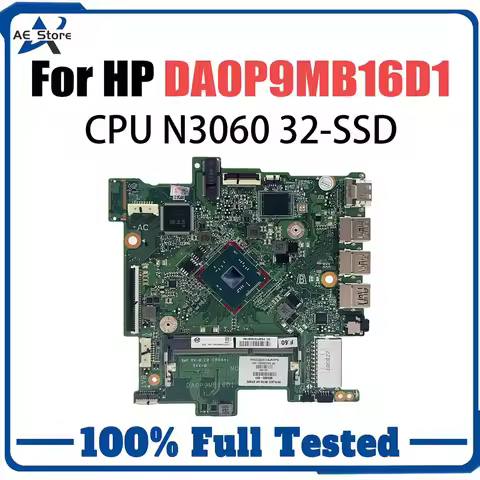 For HP Chromebook 14-CB Laptop Motherboard L45405-601 L45405-001 DA0P9MB16D1 with SR2 Stream Mainboa