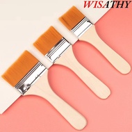 Hair Painting Brush, Wood Handles Multifunctional Oil Paint Brush,  Practical Watercolor Paint Drawi