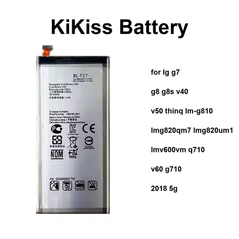BL-T37 BL-T41 BL-T42 Battery For LG G7 G8 G8s V40 V50 Thinq LM-G810 Lmg820qm7 Lmg820um1 Lmv600vm Q71