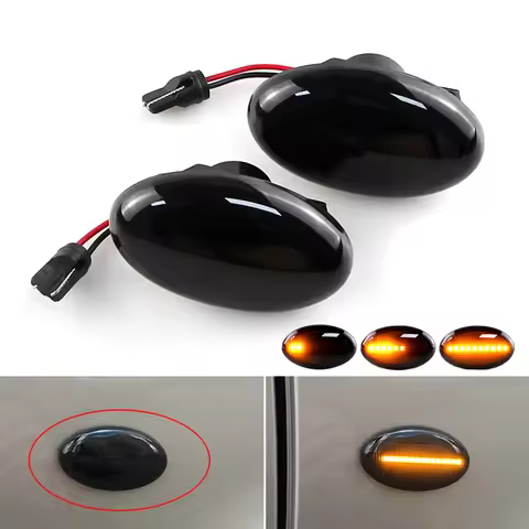 2pc Car Styling Led Side Marker Light Turn Signal lamps for Mercedes-Benz Smart W450 W452 A-Class W1