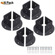 [TWINKLEF-Z]  Heavy Duty Adjustable Post Base Brackets Fit 2x2 / 4x4 / 6x6 inch Post Deck