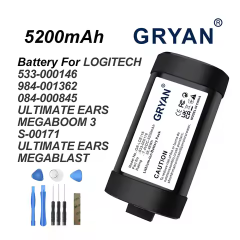 Speaker 5200mAh 533-000146 for Logitech 984-001362 084-000845 Ultimate Ears Megaboom 3 S-00171 Ultim