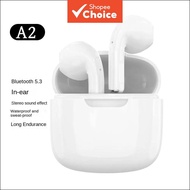 A2 TWS无线蓝牙马卡龙耳机V5.3，超长续航，立体声低延迟，适合游戏和运动。