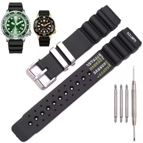 Watch Accessories Resin Strap 20/22/24mm Suitable for Citizen promaster nd limits Solar Sports Diver
