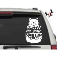 Cat sticker for car or bike