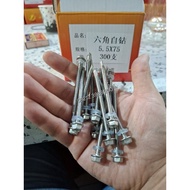 Roofing sus410 12x75 suping hex self drilling screw ss410 stainless 410 ruping rufing ruving hex key