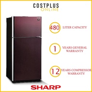Sharp SJP598GM 480L J-Tech Inverter 2 Door Fridge Refrigerator Peti Sejuk Peti Ais