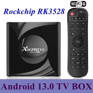 【Seasonal Sale】 13.0 Tv Box X88 Pro 13 Rk3528 Quad Core 2g/16g 4g/32g 64g 2.4g 5g Dual Wifi 6 Bt5.0 H.265 8k Uhd Smart Media Player