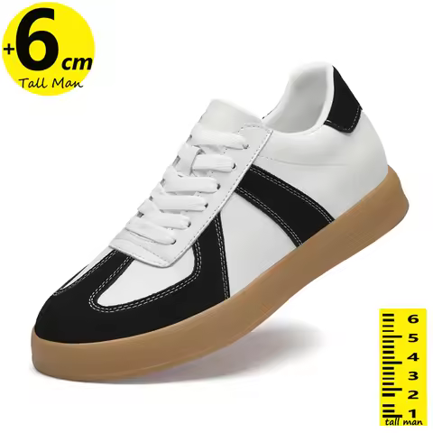 Man Sneakers Elevator Height Increase Insole 6cm Sports Men Plus Size 37-44