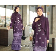 baju kurung moden baju kurung songket printed baju kurung viral queen 2.0 dark purple