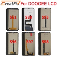 สำหรับ S40 Doogee S80 S41 S61 S51 S68 S88 Pro S96 Pro S90 S97 S98 Pro หน้าจอ LCD DOOGEE S86 S99 LCD