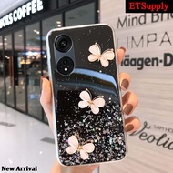 Phone case casing For OPPO Reno 8T A78 A98 Back Cover Shiny Ring case casing Glitter Clear Transpare