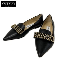 Jimmy Choo GALARIBON緞帶尖頭平底鞋，34碼（近全新）[二手]