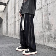 baggy jeans men y2k y2k jeans Hip Hop Woven Tie-Dye Jeans Boys bf Style Drawstring