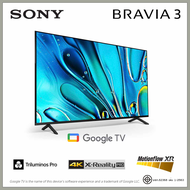 TV SONY BRAVIA 3 50” class K-50S30 LED 4K Ultra HD | High Dynamic Range (HDR) | Smart TV (Google TV) | 2024 Model  ทีวี โซนี่
