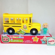 Cocomelon Musical Yellow School Bus Wheel On The Bus Song Kids Toys