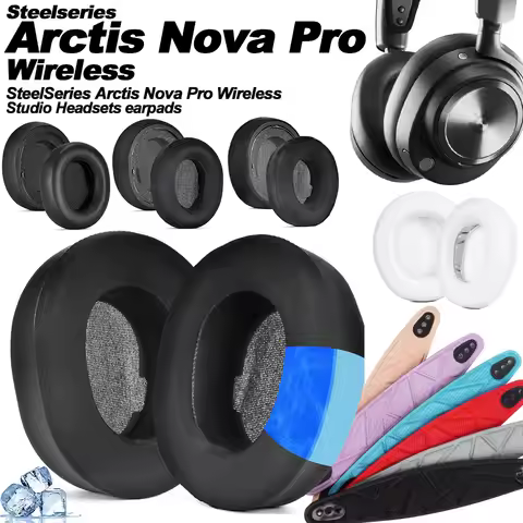 Earphone pads For SteelSeries Arctis Nova Pro Wireless replacement Earpads headphones Earmuffs Soft 