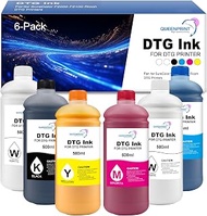 DTG Ink Direct to Garment Printing Ink Digital Textile for XP600 i3200 TX800 DX5 Dx6 Dx7(2W+1B+1C+1M