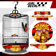Decal Sangkar Murai HIGGS Stiker Sangkar Murai DOMINO no 1 2 3