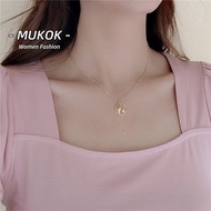 SUXI Korean World Map Necklace Simple Pendants Nacklace
