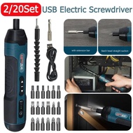 3.6V Cordless Electric Screwdriver Rechargeable 1300mah Lithium Battery Mini Drill Power Tools Set Household Maintenance