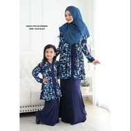 SALE KEBAYA PEPLUM ZINNIRAH ZN08 BLUE BLACK BAJU RAYA / BAJU BUDAK