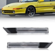 ไฟเลี้ยวข้างกันชนหน้า 2 ชิ้น พร้อมไฟ DRL สำหรับ Toyota MR2 MR-2 SW20 ปี 1991 1992 1993 1994 1995
