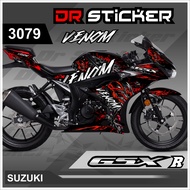 Sticker Striping GSX R 150 Desain Venom Semi Full-Stiping GSX R 150