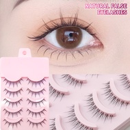 5 Pairs New Natural Manga Lashes Soft Eyelashes Thick False Eyelashes Manga Eyelashes Daily Dating M