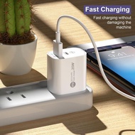 PD20W+QC3.0 Fast Charger TYPE-C Dual Port Mobile Charging Head Universal Charging Head