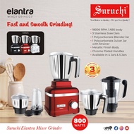 SURUCHI Elantra Mixer Grinder 800W/5 Jar(Upgraded to Malaysia Plug)