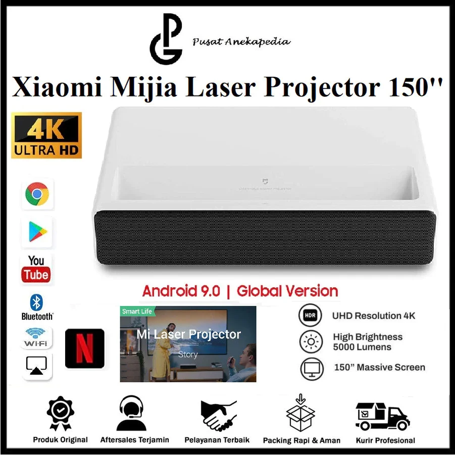 Xiaomi Mijia Laser Projector 150'' Ultra Short Throw 4K 5000 Lumens Global Version