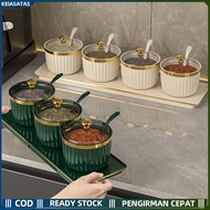 KEIASATAS Aesthetic Spice Jar Set 3/s 4 in 1 Combination Spice Box Home Kitchen Spice Set Spice Box 