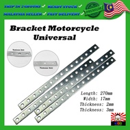 Motorcycle Universal Bracket 88 Multi Holes Metal Bar 270mm / Metal Iron Plate Modify Bracket