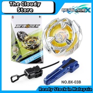 Ready Stock  Beyblade X BX-03 Wizar Arrow 4-80B XTREME Gear Sports Starter With Launcher Flame Brand