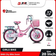 Bike N Bike - Sepeda City Bike Anak Perempuan Bnb Swan 20 Inch