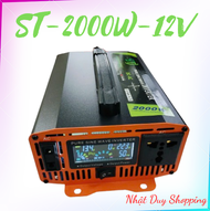 Bộ chuyển đổi điện Sin Chuẩn 2000W-12V sang 220V SOYER TECH - ST-2000W chính hãng