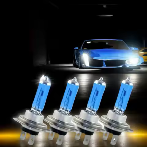 ​​2/4/6PCS H7 100W 12V 55W Super Bright White Fog Lights - Halogen Bulb High Power Car Headlights Pa