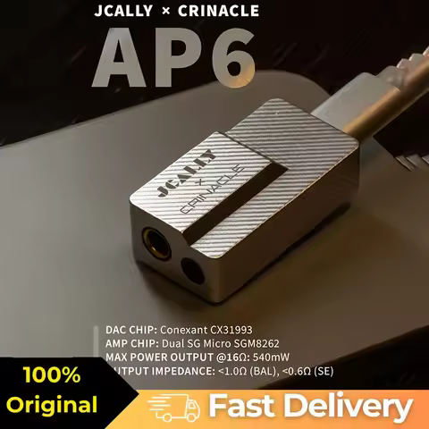 JCALLY × Crinacle AP6 Portable DAC Amplifier, 100% ORIGINAL!