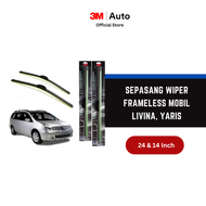 3M Wiper Frameless Mobil Livina Yaris - 24 dan 14 inch