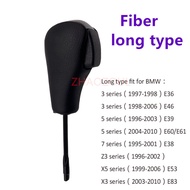 Suitable for BMW E36E46E39E53E60E61E61 Car Shift Knob Carbon Fiber Werewolf Leather