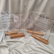 Weekly planner a5 a4 a3 acrylic planner acrylic planner monthly planner aesthetic acrylic aesthetic 